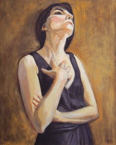 Ritratto di una donna pensierosa da Tore Bahnson