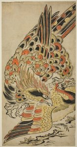 Un Falco che Cattura una Gru in Volo da Torii Kiyomasu I