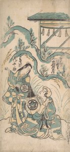 Ichimura Kamezo e Arashi Tomonosuke, ca. 1748 da Torii Kiyomasu I