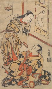 Attori kabuki Nakamura Gentaro e Ikushima Shingoro da Torii Kiyomasu I
