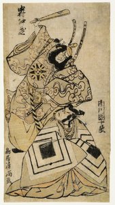 Nakamura Nakazō I e Ichikawa Danjūrō IV. Torii Kiyomitsu I da Torii Kiyomitsu