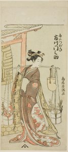 Attore Ichikawa Monnosuke II come Signora della forcina (Ichikawa Monnosuke Kogai no Tsubone) da Torii Kiyomitsu I