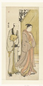 Attore Iwai Hanshiro IV nella vita quotidiana da Torii Kiyonaga