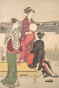 Sera sulle rive del fiume Sumida da Torii Kiyonaga