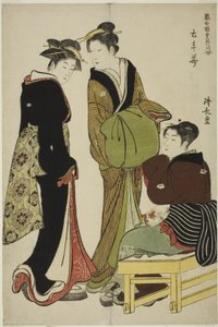Fiori del distretto di Doteshita da Torii Kiyonaga