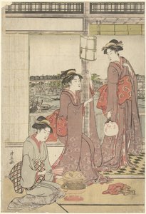 Festa della luna da Torii Kiyonaga
