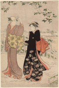 Collina di Matsuchi dopo una Nevica da Torii Kiyonaga