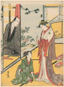 Scena al Daifukuya (Daifukuya no dan), dalla serie "Go Taiheiki Shiraishi Banashi"