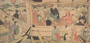 Vacanza sul fiume Sumida da Torii Kiyonaga