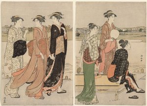Crepuscolo Estivo sulle Rive del Fiume Sumida da Torii Kiyonaga
