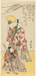 Gli attori Ichikawa Danjuro V e Ichikawa Ebizo IV, da un pentittico di undici attori che celebrano il festival del santuario dei fratelli Soga da Torii Kiyonaga