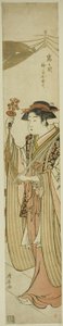 La sacerdotessa Osute del Santuario di Tomigaoka (Tomigaoka miko Osute) da Torii Kiyonaga