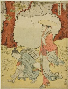 Totsuka, dalla serie "Il Monte Fuji nelle quattro stagioni (Shiki no Fuji)" da Torii Kiyonaga