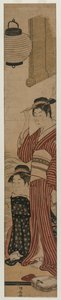Due geishe su un balcone, 1782 da Torii Kiyonaga