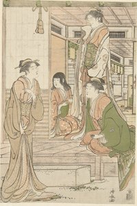 Yoshitsune porta una serenata a Joruri hime