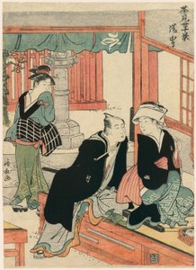 Yushima dalla serie Scene di dieci case da tè (Chamise jikkei) da Torii Kiyonaga