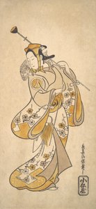 Ichikawa Monnosuke come Sarumawashi o domatore di scimmie, ca. 1720-25 da Torii Kiyonobu I