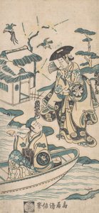 Scena da un dramma, probabilmente Musume Dojoji da Torii Kiyonobu I