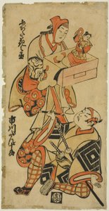 Gli attori Fujita Hananojo e Ichikawa Danjuro II da Torii Kiyonobu I