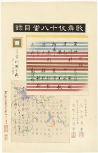 Indice della serie Kabuki juhachiban