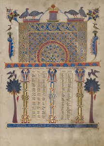 Pagina della Tavola dei Canoni