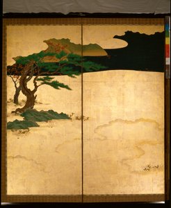 Schermo a sei pieghe che raffigura racconti di Ise da Tosa Mitsuoki