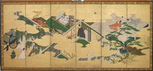 Il Racconto di Genji, capitolo 2: La visita del Principe Genji a Utsusemi da Tosa Mitsuoki