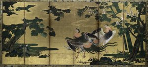 Fenici e Paulownia, fine 1500 da Tosa Mitsuyoshi