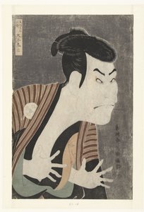 Ritratto busto di Otani Oniji da Toshusai Sharaku