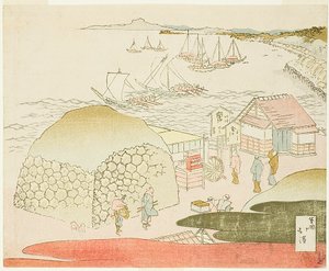 Una vista su Takanawa da Totoya Hokkei