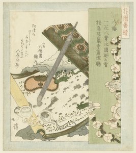 Occhiali su una pergamena da Totoya Hokkei