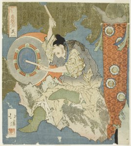 Il tamburino, n. 1 dalla serie "La porta di primavera" da Totoya Hokkei