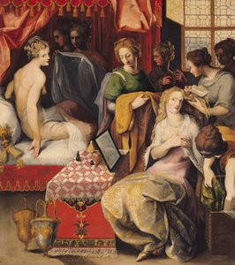 Hyante e Climene alla loro Toilette da Toussaint Dubreuil