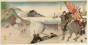 La grande vittoria giapponese a Songhwan, Corea, agosto 1894