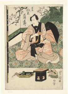 Attore Bando Mitsugoro III nel ruolo di Kizo da Toyokuni (II) , Utagawa