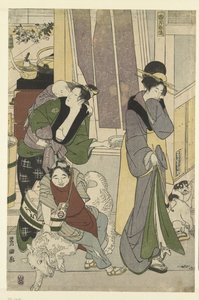 Venditore di pesce da Toyokuni (II) , Utagawa