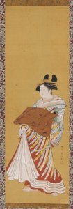 Yujo in parata, fine XVIII secolo da Toyonobu Utagawa