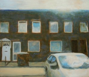 Un posto dove vivere 25, 2012 (olio su compensato) da Trevor Burgess