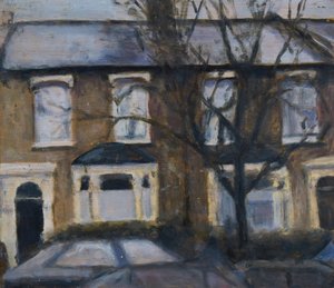 Un posto dove vivere 31, 2012 (olio su compensato) da Trevor Burgess