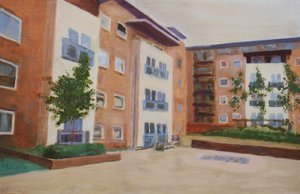 Un posto dove vivere 45, 2012 (olio su compensato)