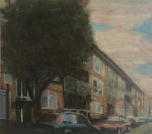 Un posto dove vivere 4, 2010 (olio su compensato) da Trevor Burgess