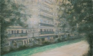 Un posto dove vivere 52, 2013 (olio su compensato) da Trevor Burgess