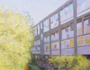 Un posto dove vivere 53, 2013 (olio su compensato) da Trevor Burgess