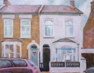 Un posto dove vivere 54, 2013 (olio su compensato) da Trevor Burgess