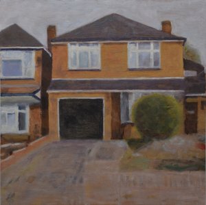 Un posto dove vivere 63, 2018(olio su compensato) da Trevor Burgess
