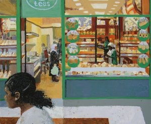 Panificio, 2008 (olio su tavola)