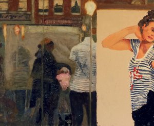 Modelli per la vita, 2019 (olio su tavola) da Trevor Burgess
