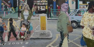 Strada, 2003 (olio su tela) da Trevor Burgess