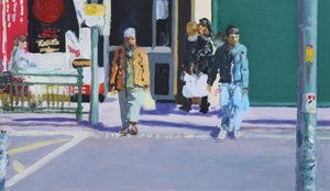 Attraversamento stradale, 2009 (olio su tela)
