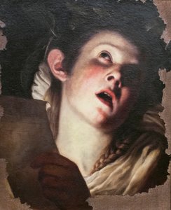 Giovane donna che canta da Trophime Bigot